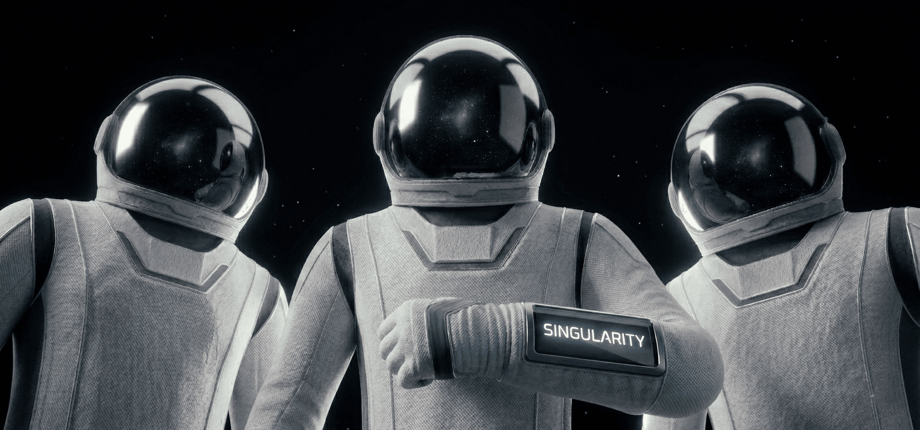 Three Singularity Operators in spacesuits
